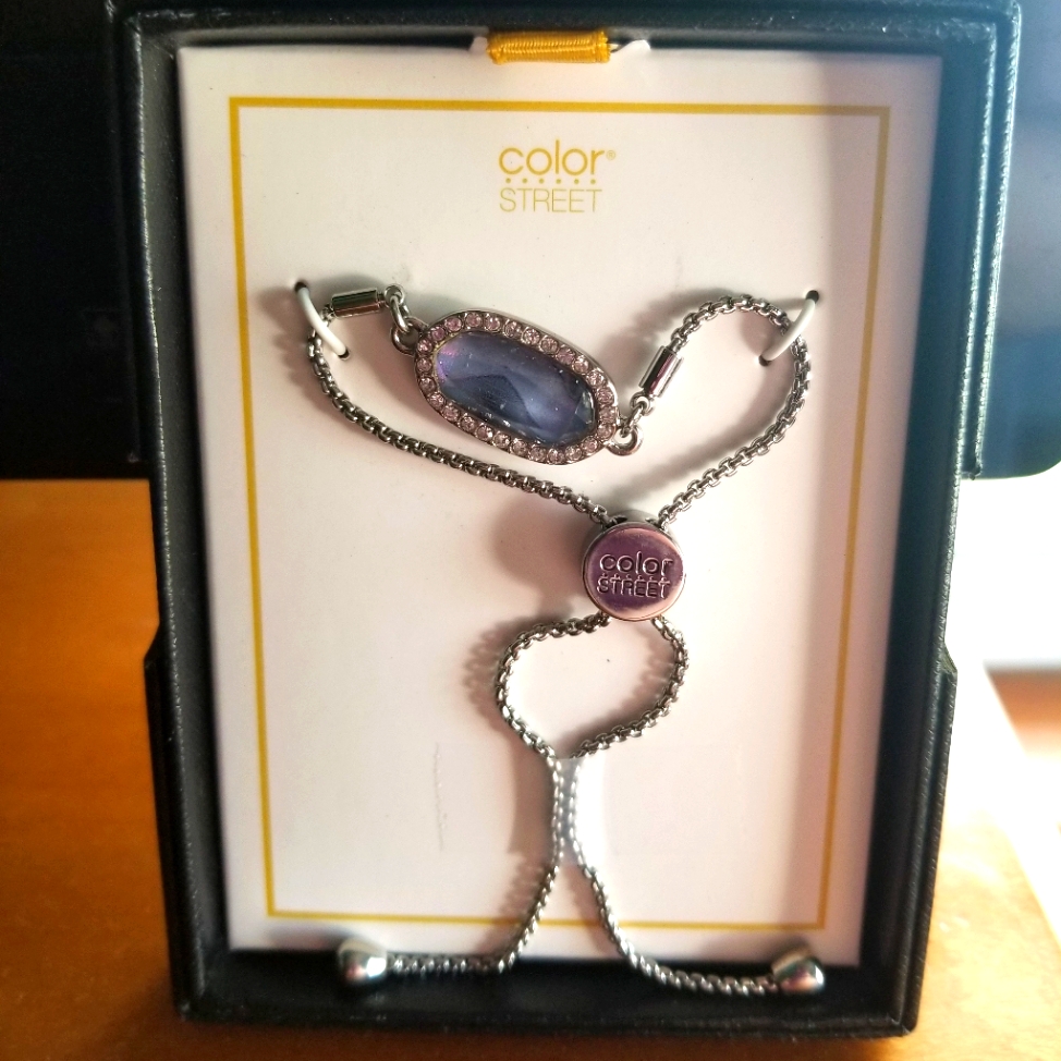 Color Street Silver Gem Reward Slider Bracelet